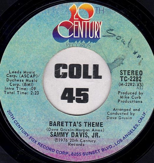 Sammy Davis, Jr. - Baretta's Theme b/w I Heard A Song - 20th Century 7"