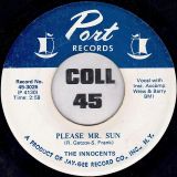 The Innocents – Gee Whiz b/w Please Mr. Sun – Port 7″