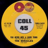 The Miracles – I’ll Try Something New b/w You Never Miss A Good Thing – Tamla 7″
