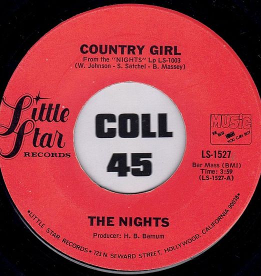 The Nights - Country Girl b/w Let There Be Love - Little Star 7"
