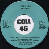 Universal Robot Band – Dance And Shake Your Tambourine SHORT b/w LONG Version – Red Greg 7″