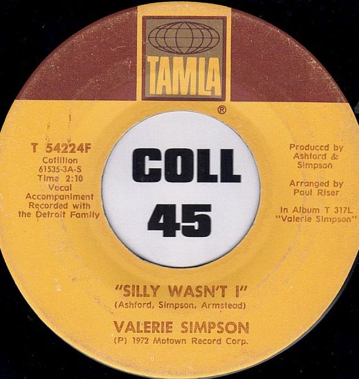 Valerie Simpson - Silly Wasn't I b/w I Believe I'm Gonna Take This Ride - Tamla 7"