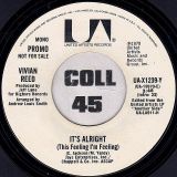 Vivian Reed – It’s Alright (This Feeling I’m Feeling) b/w Same – UA DJ 7″