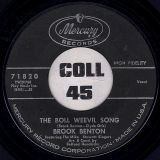 Brook Benton – Your Eyes b/w The Boll Weevil Song – Mercury 7″