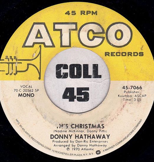 Donny Hathaway - This Christmas b/w Be There - ATCO Records Mono 7"
