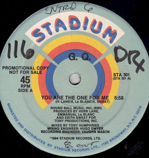 GQ - You Are The One For Me - Stadium DJ 12"