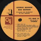 George Benson – Bad Benson – CTI LP