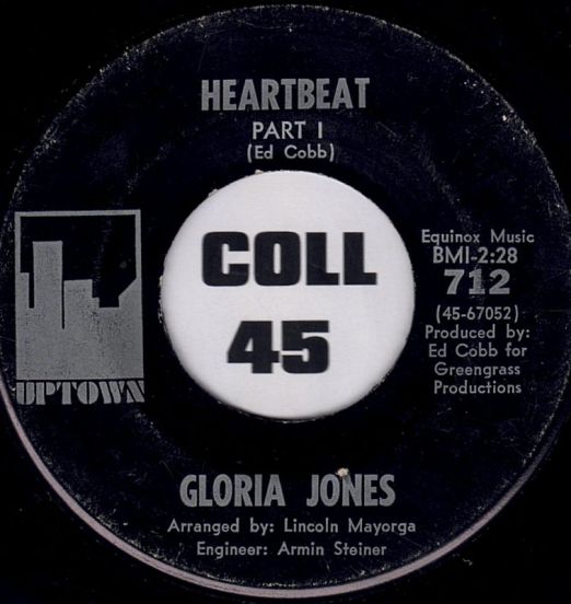 Gloria Jones - Heartbeat Part I b/w Part II - Uptown 7"