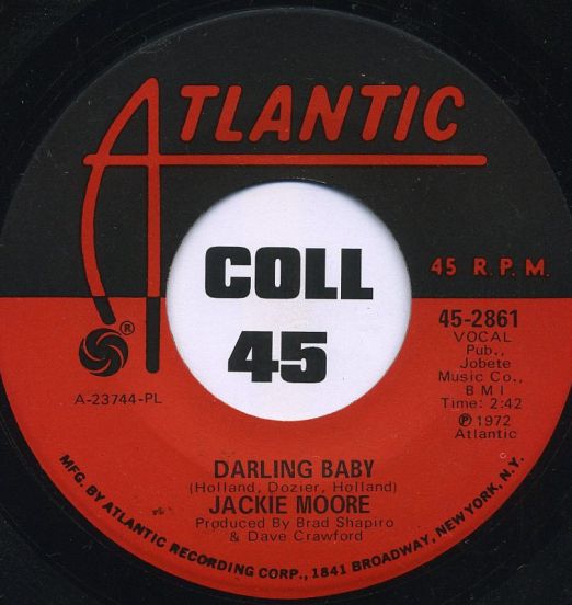 Jackie Moore - Darling Baby b/w Something In A Look - Atlantic 7"