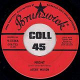Jackie Wilson – Night b/w Doggin’ Around – Brunswick 7″