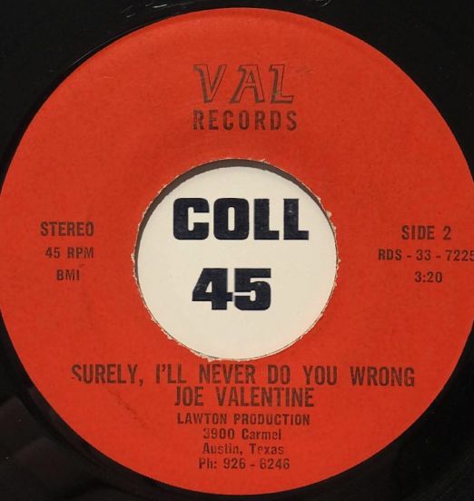 JoeValentine-SurelyI'llNeverDoyouWrong-Val45B