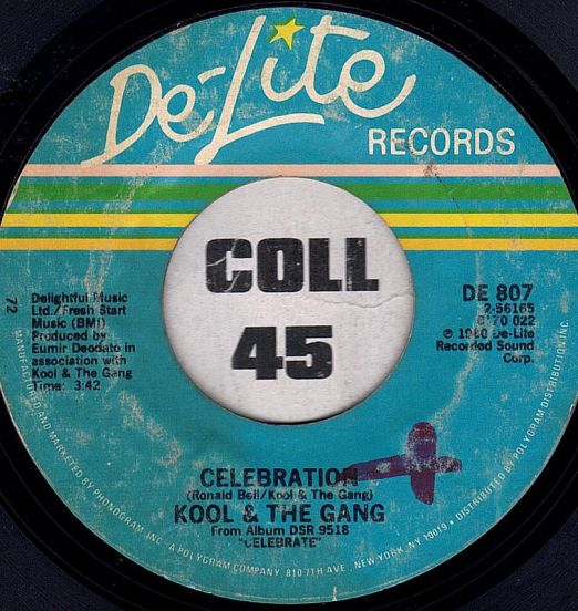 Kool & The Gang - Celebration b/w Morning Star - De-Lite Records 7"
