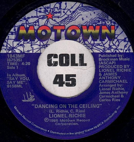 Lionel Richie - Dancing On The Ceiling b/w Love Will Find A Way - Motown 7"