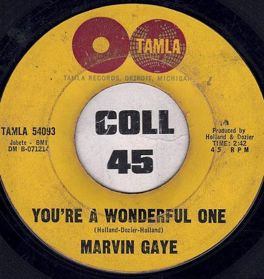 Marvin Gaye - You're A Wonderful One b/w When I'm Alone I Cry - Tamla 7"