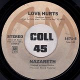 Nazareth – Love Hurts b/w Hair Of The Dog – A&M 7″