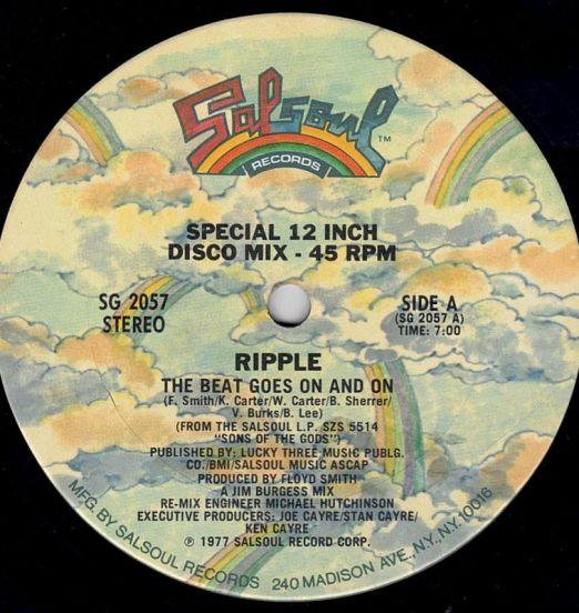 Ripple - The Beat Goes On And On Disco Mix b/w Facts Of Life Disco Mix - Salsoul 12"