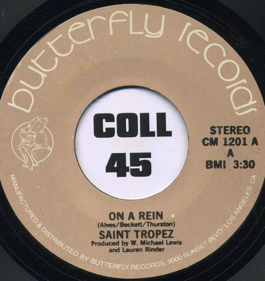 Saint Tropez - On A Rien b/w African Symphony - Butterfly Records 7"