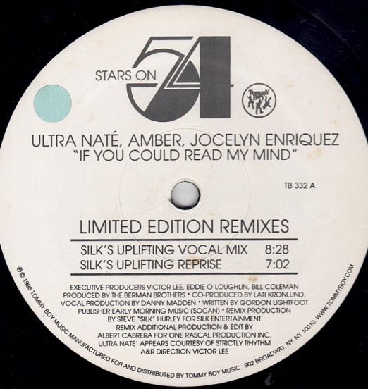 Stars On 54 - If You Could Read My Mind (Limited Edition Remixes) - Tommy Boy 12"