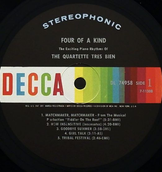 TheQuartetteTresBien-FourOfAKindLABEL