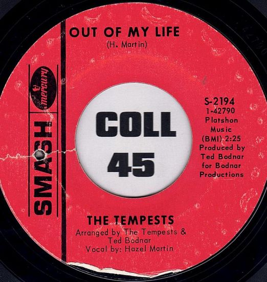 The Tempests - Out Of My Life b/w The Way To A Man's Heart - Smash 7"