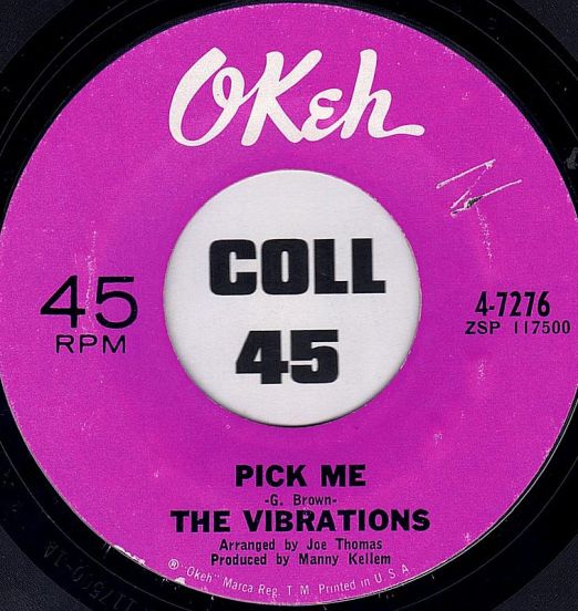 The Vibrations - Pick Me b/w You'd Better Beware - Okeh 7"