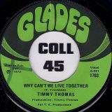 Timmy Thomas – Why Can’t We Live Together b/w Funky Me – Glades 7″