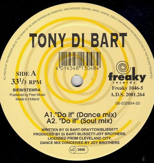 Tony Di Bart - Do It - Freaky NL 12"