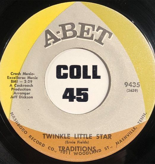 Traditions - Twinkle Little Star b/w Ruby Tuesday - Abet 7"