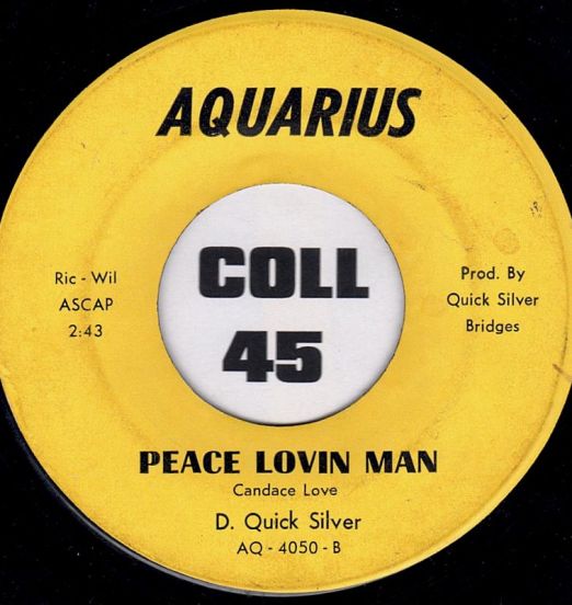 Candace Love - Peace Lovin Man b/w Something Gonna Happen - Aquarius 7"