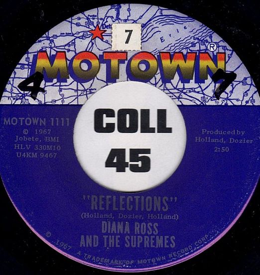 Diana Ross And The Supremes - Reflections b/w Going Down For The Third Time - Motown 7"