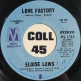Eloise Laws – Love Factory b/w Stay With Me – Music Merchant DJ 7″