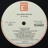 Kinderchor Unter Der Leitung Von Karl Hackl – Alle Meine Entchen – Amadeo AT LP