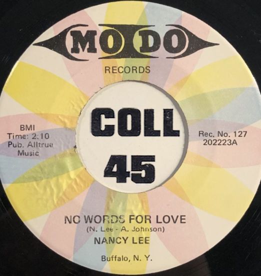 Nancy Lee - No Words For Love b/w In My Dreams - Mo Do 7"