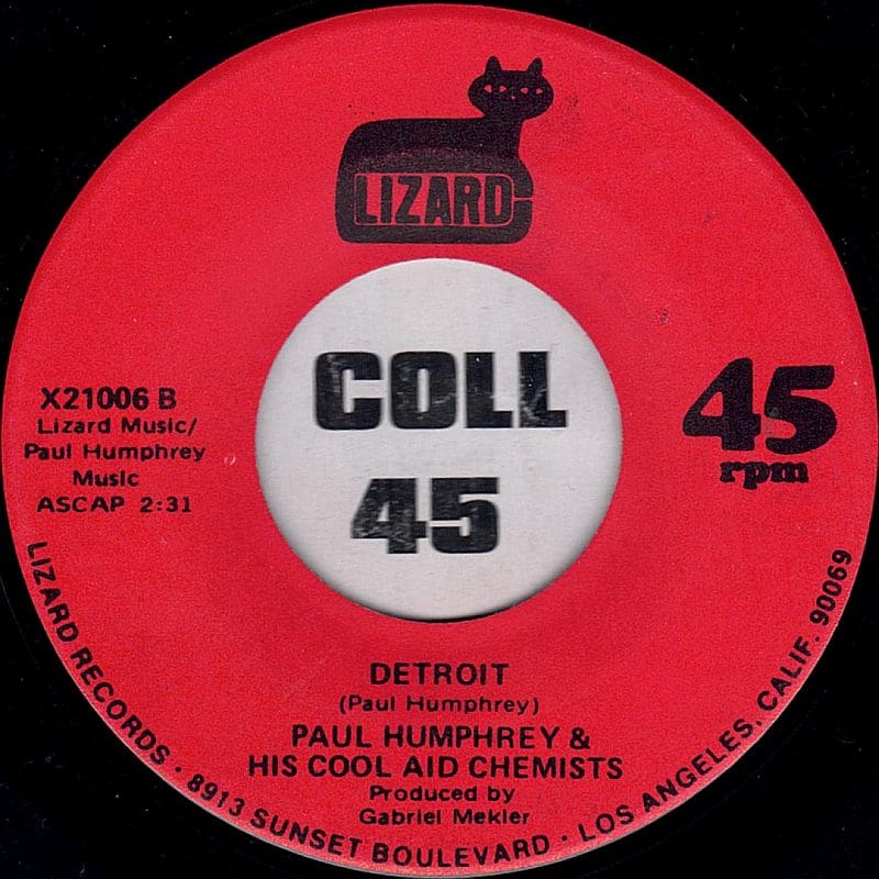 Paul Humphrey & His Cool Aid Chemists - Detroit b/w Cool Aid Paul Humphrey & His Cool Aid Chemists - Detroit b/w Cool Aid
