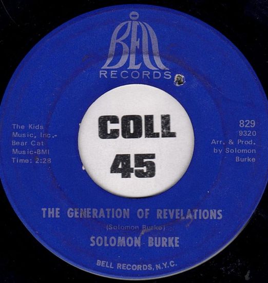 Solomon Burke - The Generation Of Revelations b/w I'm Gonna Stay Right Here - Bell 7"