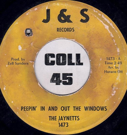 The Jaynetts - Peepin' In And Out The Windows b/w Extra, Extra, Read All About It! - J & S 7"