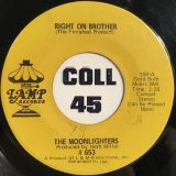 The Moonlighters – Right On Brother b/w Lonely Baby – Lamp 7″