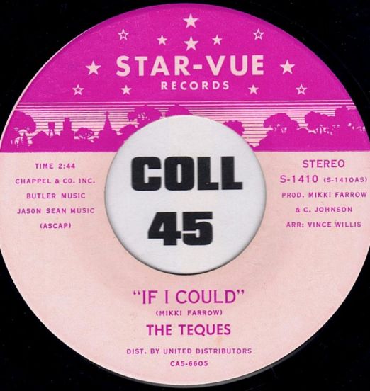 The Teques - If I Could b/w Why Must It Be - Star-Vue 7"