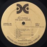Art Pepper – The Early Show – Xanadu LP