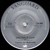 Country Joe McDonald – Quiet Days In Clichy – Vanguard SWE 7″