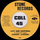 Earnest Jackson – Love And Happiness b/w Hogwash – Stone 7″