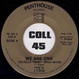 Lydia – We Are One (Caligula Love Theme) b/w Dance Version – Penthouse 7″