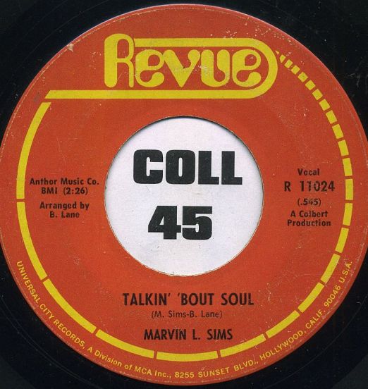 Marvin L. Sims - Talkin' 'Bout Soul b/w Old Man Time - Revue 7"