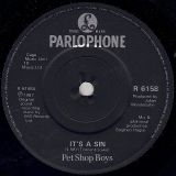 Pet Shop Boys – It’s A Sin b/w You Know Where You Went Wrong – Parlophone UK 7″