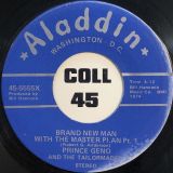 Prince Geno And The Tailormades – Brand New Man With The Master Plan Pt.1 b/w Pt.2 – Alladin 7″