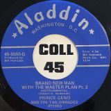Prince Geno And The Tailormades – Brand New Man With The Master Plan Pt.1 b/w Pt.2 – Alladin 7″