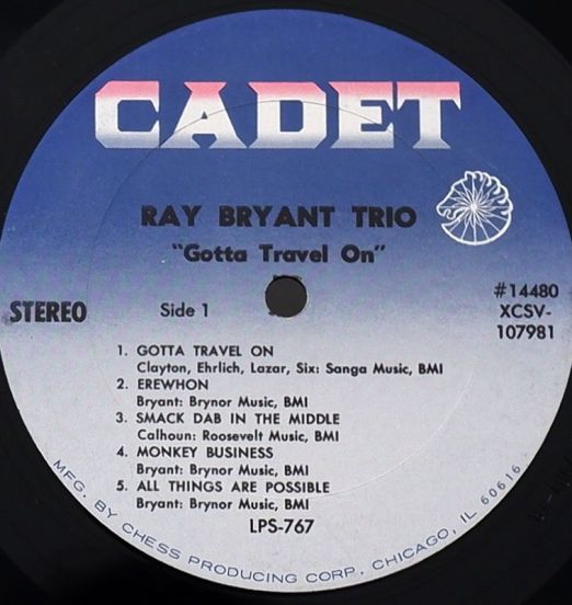 RayBryantTrio-GottaTravelOnLABEL