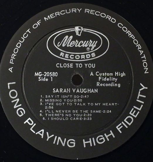 SarahVaughan-CloseToYou
