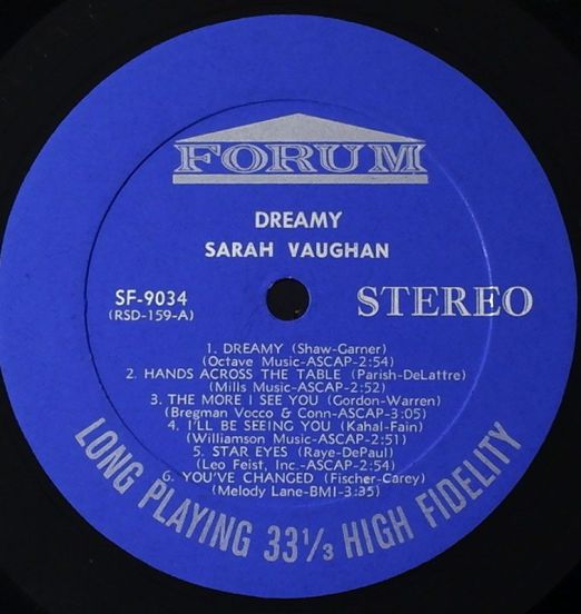 SarahVaughan-DreamyLABEL