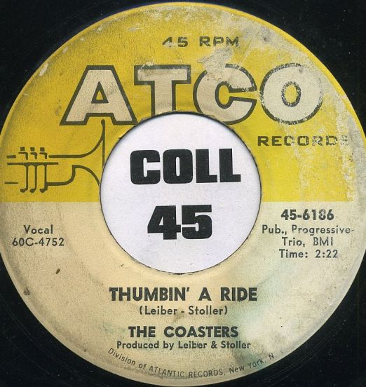 The Coasters - Thumbin' A Ride b/w Wait A Minute - ATCO 7"